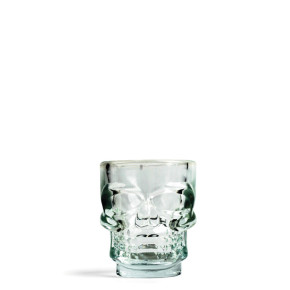 Spritglas med dödskalle